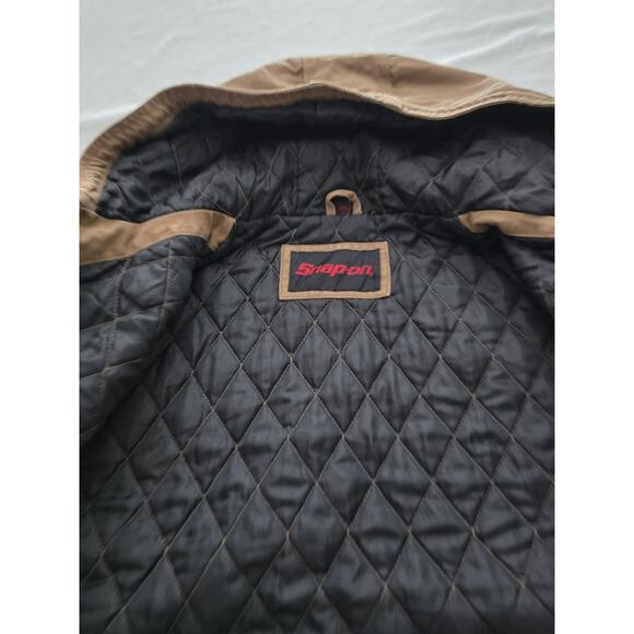 Vintage Official Snap-On Tools Quilted Canvas Jacket Mens Size 2XL Embroidered - Picture 13 of 16